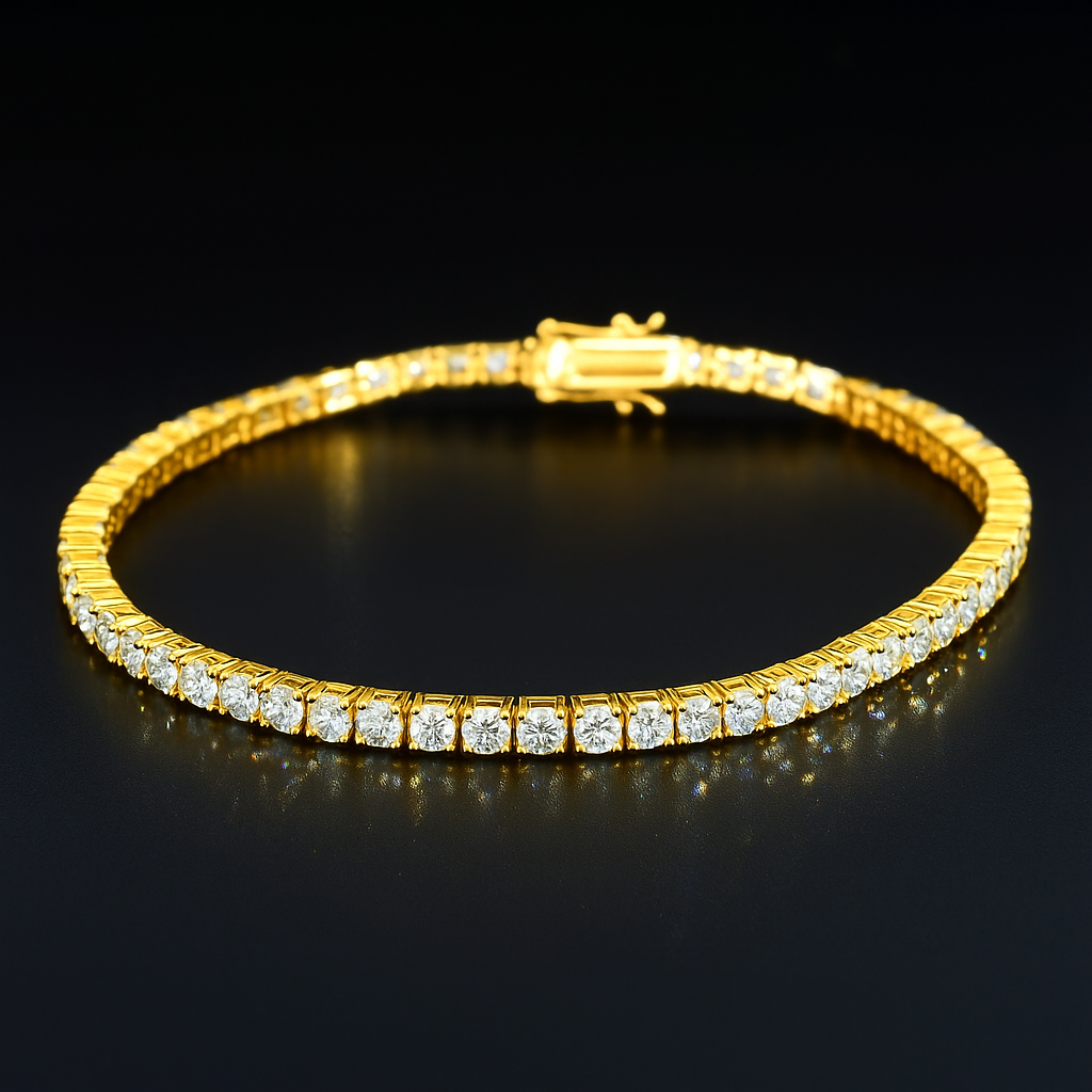 Lab-Diamond Tennis Bracelet
