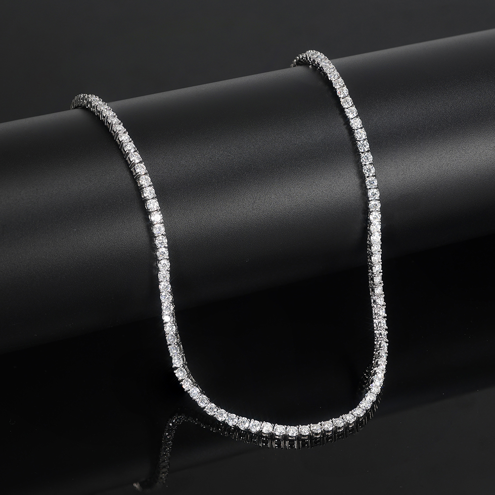 Moissanite tennis necklace