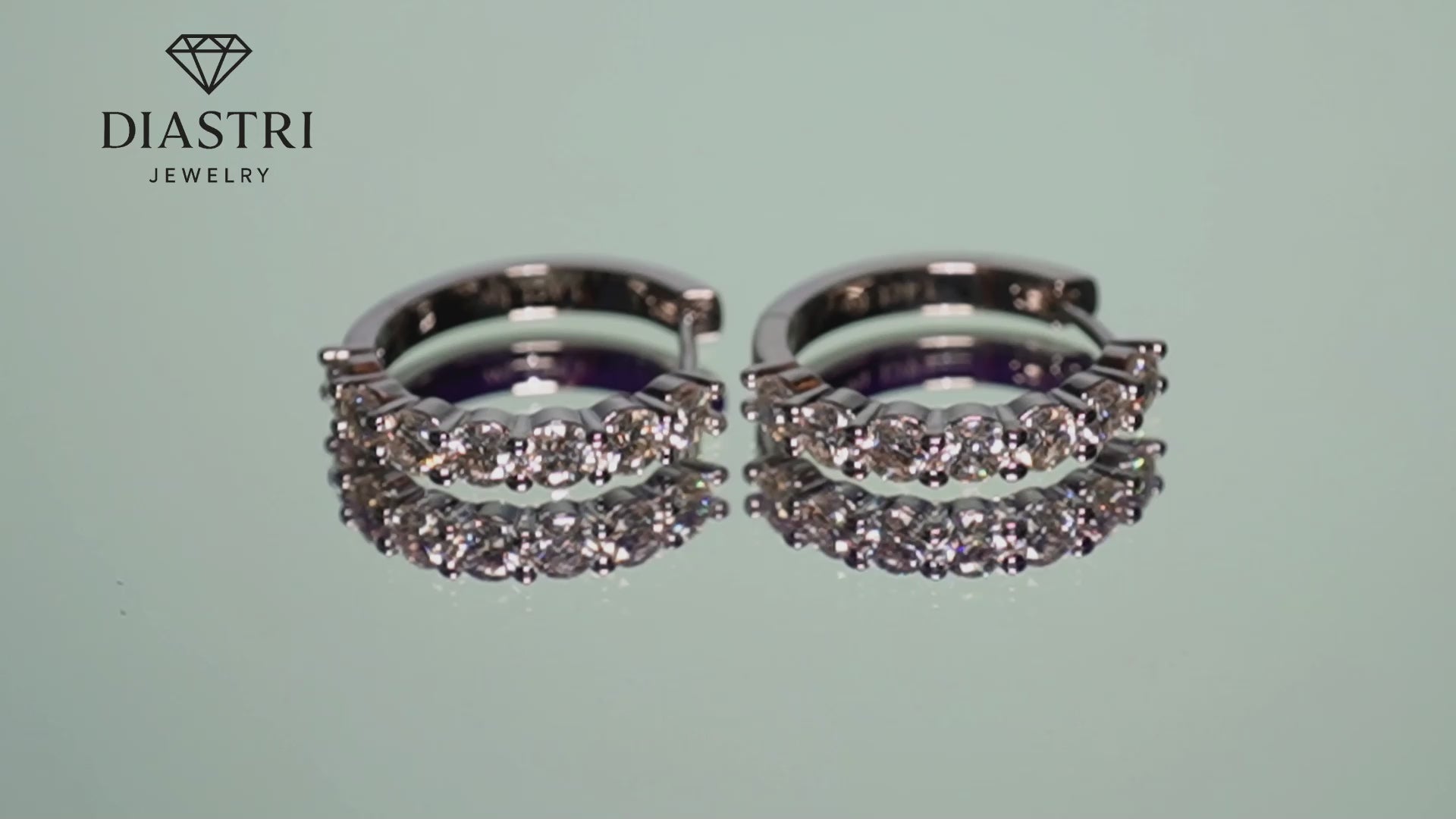 moissanite hoop earrings